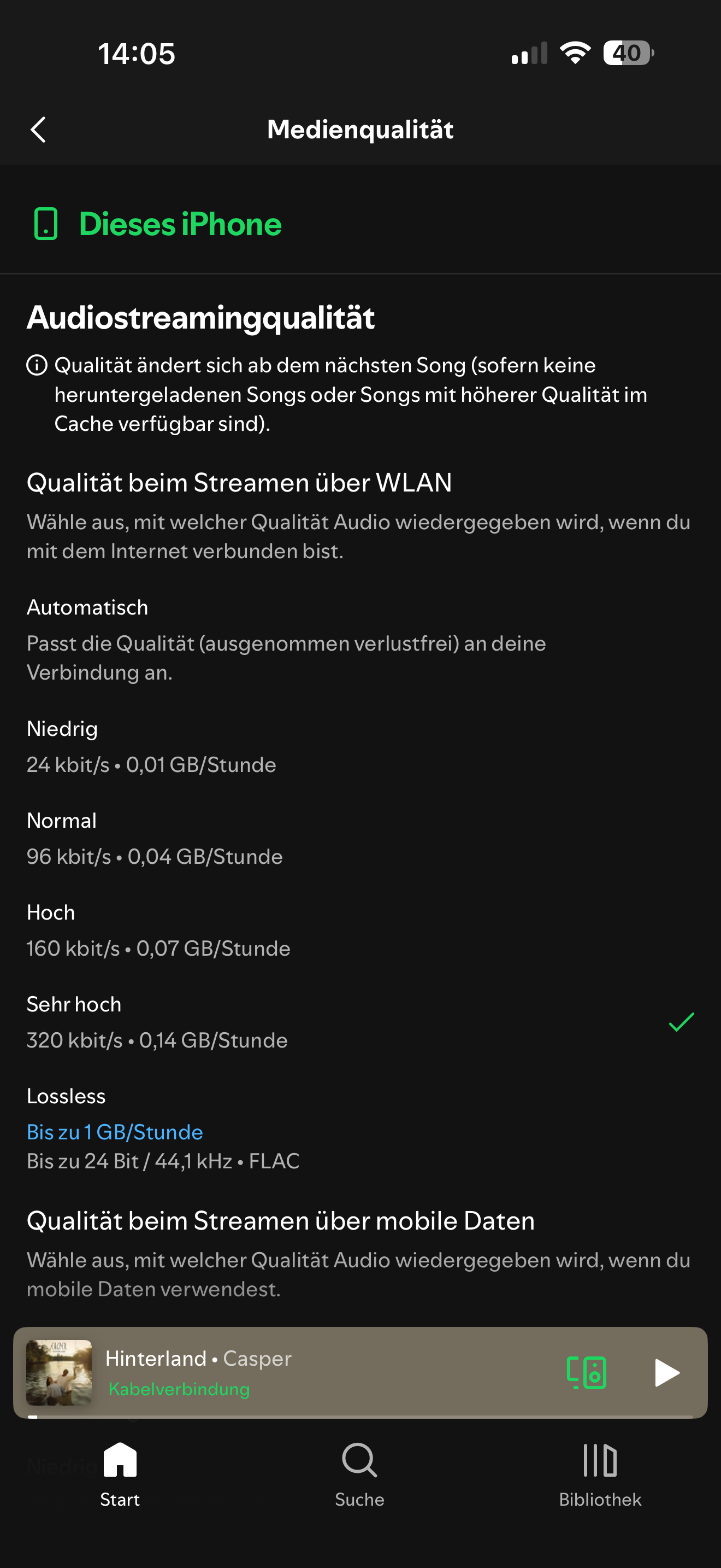 Spotify Lossless verfügbar